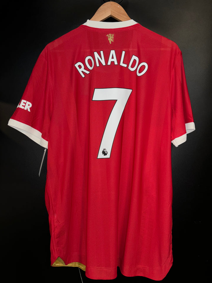 MANCHESTER UNITED RONALDO 2021-2022 ORIGINAL PLAYER JERSEY Size L