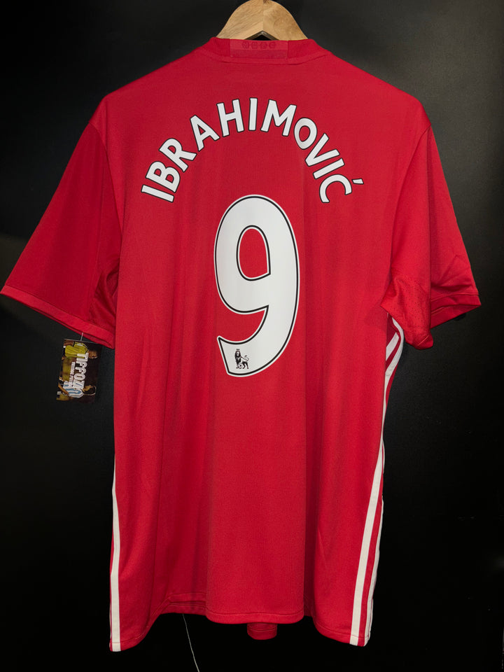 MANCHESTER UNITED IBRAHIMOVIC 2016-2017 ORIGINAL JERSEY Size XL