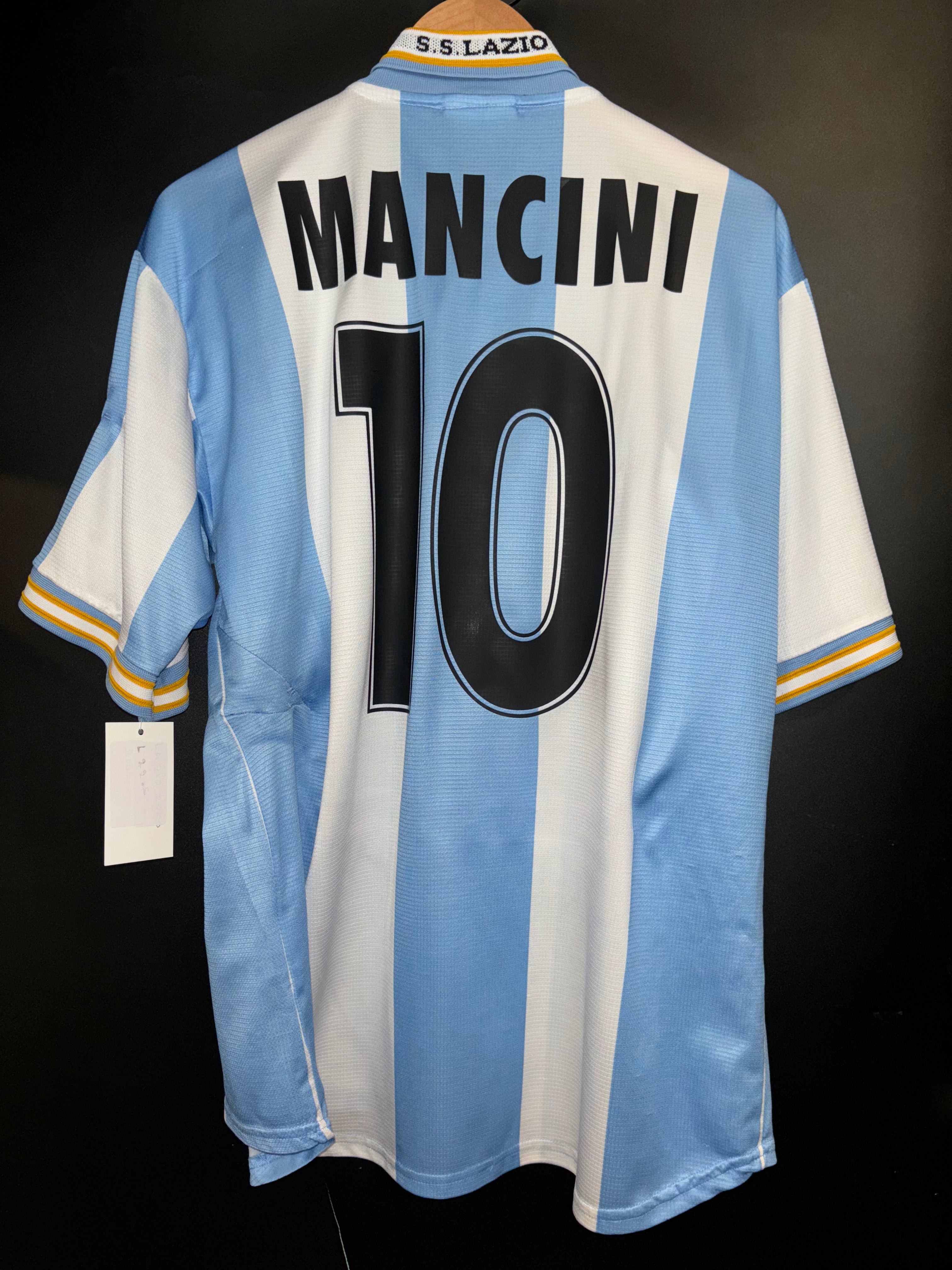 LAZIO MANCINI 1999-2000 ORIGINAL JERSEY Size L – TIFFOZI FUTBOL LAZIO MANCINI 1999-2000 ORIGINAL JERSEY Size L – TIFFOZI FUTBOL