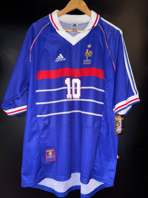 FRANCE ZIDANE 1998-1999 ORIGINAL JERSEY Size XL