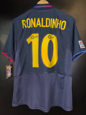 BARCELONA RONALDINHO 2003-2004 ORIGINAL AWAY JERSEY Size M