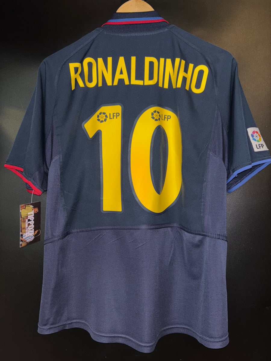 BARCELONA RONALDINHO 2003-2004 ORIGINAL AWAY JERSEY Size M