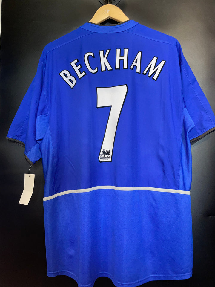 MANCHESTER UNITED BECKHAM 2002-2003  ORIGINAL JERSEY Size XL