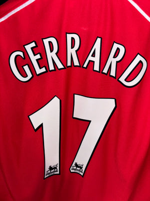 LIVERPOOL GERRARD 2001-2002 ORIGINAL JERSEY Size L
