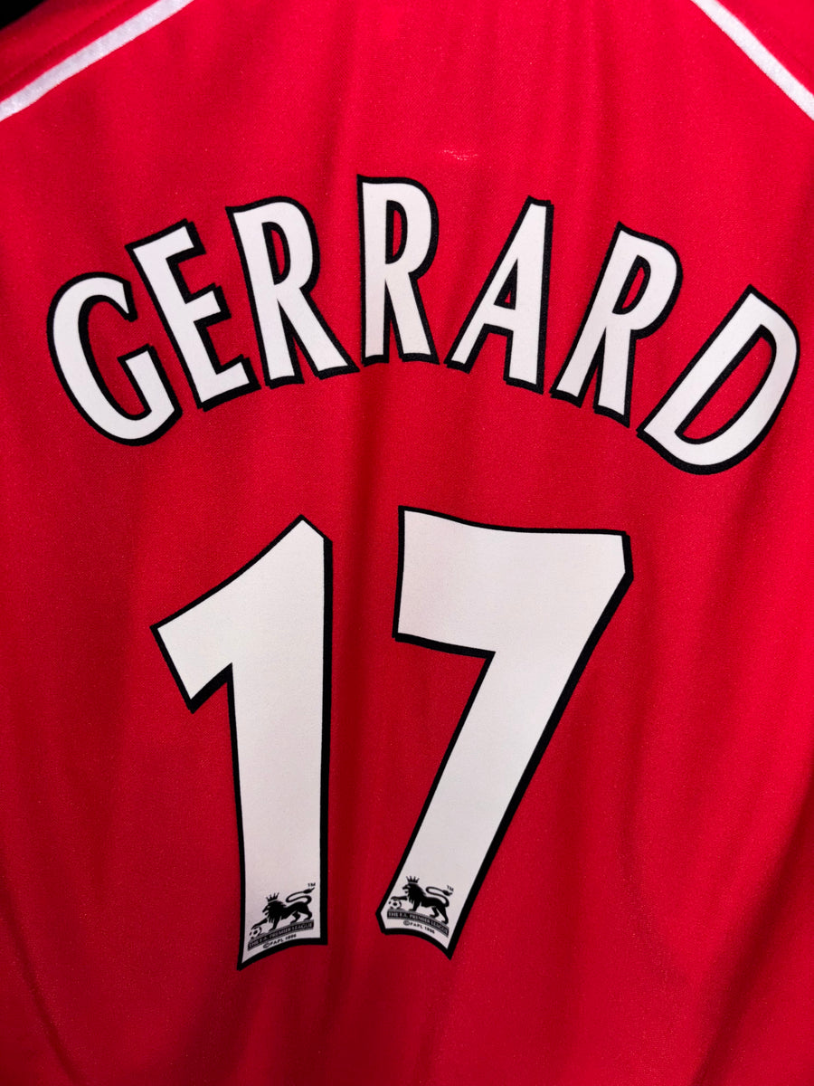 LIVERPOOL GERRARD 2001-2002 ORIGINAL JERSEY Size L