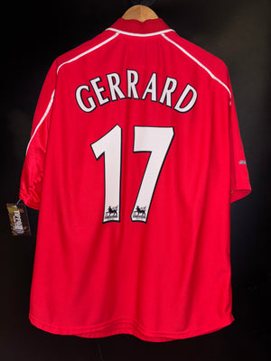 LIVERPOOL GERRARD 2001-2002 ORIGINAL JERSEY Size L