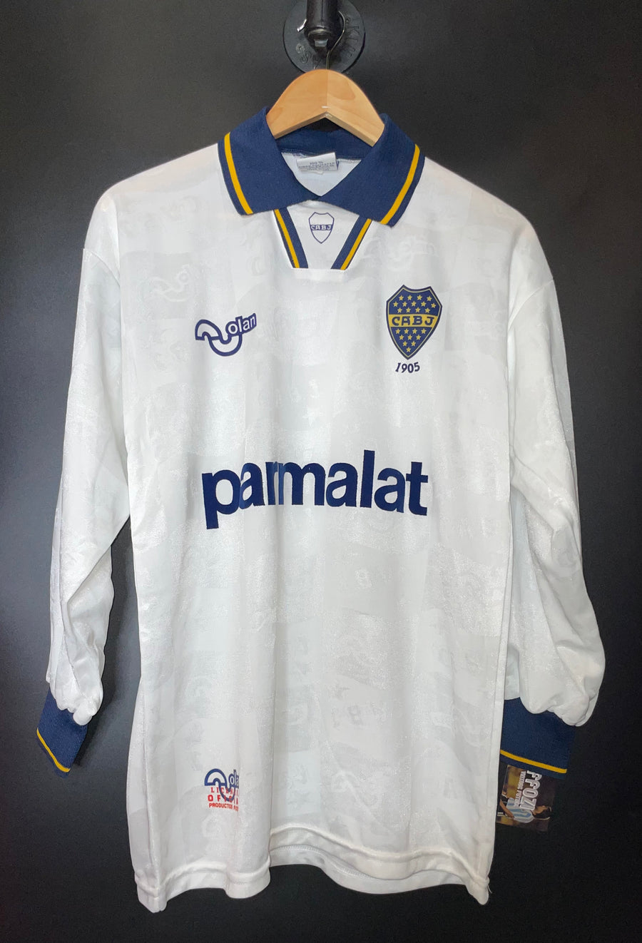 BOCA JUNIORS 1995 MARADONA ORIGINAL NOLAN RE-ISSUE JERSEY Size M