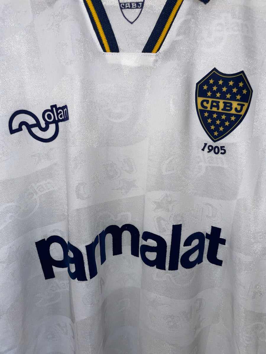 BOCA JUNIORS 1995 MARADONA ORIGINAL NOLAN RE-ISSUE JERSEY Size M