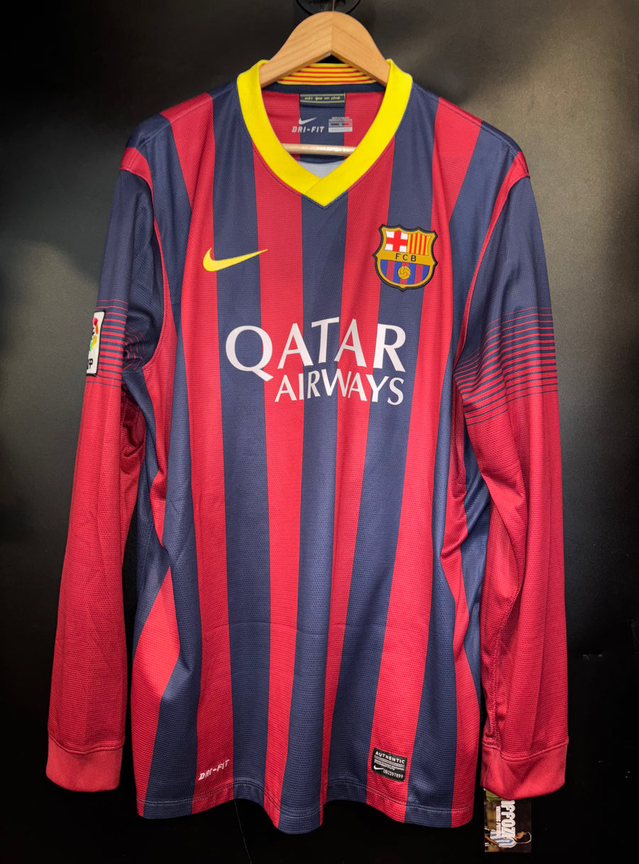 BARCELONA NEYMAR JR 2013-2014 ORIGINAL JERSEY Size XL