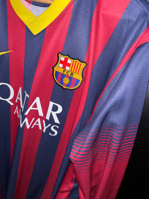 BARCELONA NEYMAR JR 2013-2014 ORIGINAL JERSEY Size XL