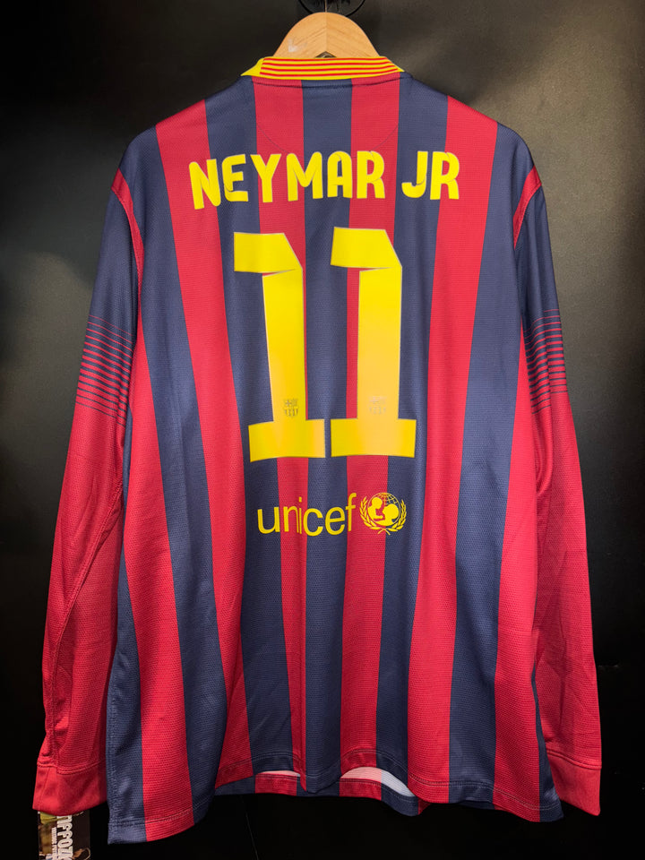 BARCELONA NEYMAR JR 2013-2014 ORIGINAL JERSEY Size XL