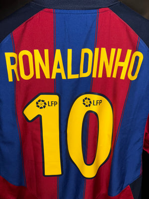 BARCELONA RONALDINHO 2003-2004 ORIGINAL JERSEY Size M
