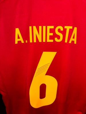 SPAIN INIESTA 2012-2013 ORIGINAL JERSEY Size S