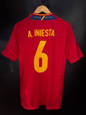 SPAIN INIESTA 2012-2013 ORIGINAL JERSEY Size S