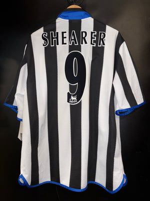 NEWCASTLE UNITED SHEARER 2000-2001 ORIGINAL JERSEY Size XL
