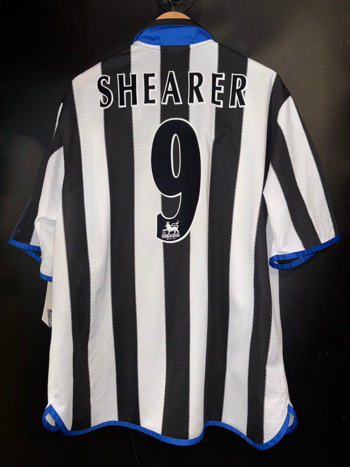 NEWCASTLE UNITED SHEARER 2000-2001 ORIGINAL JERSEY Size XL