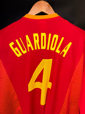 SPAIN PEP GUARDIOLA 2002-2003 ORIGINAL JERSEY Size XL