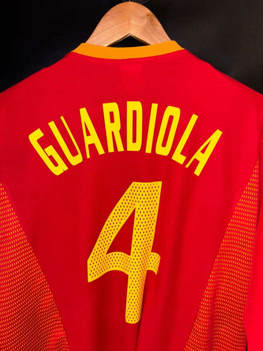 SPAIN PEP GUARDIOLA 2002-2003 ORIGINAL JERSEY Size XL