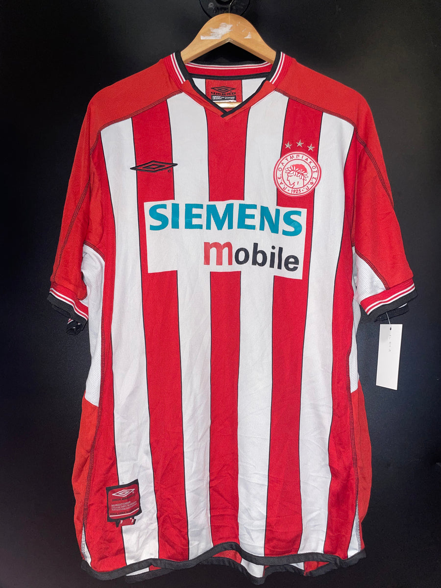 OLYMPIACOS FC 2002-2003 ORIGINAL JERSEY SIZE XL