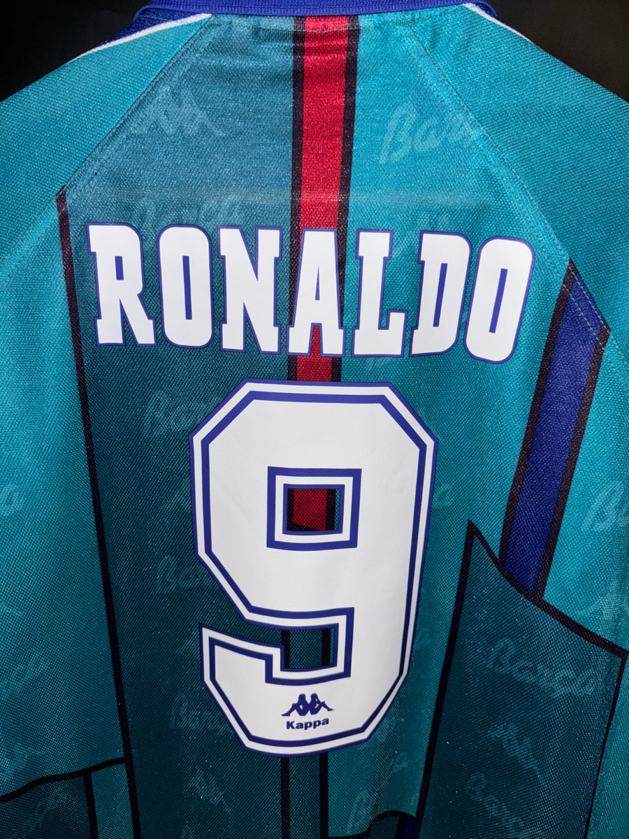 BARCELONA RONALDO 1996-1997 ORIGINAL AWAY JERSEY Size XL