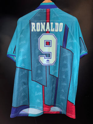 BARCELONA RONALDO 1996-1997 ORIGINAL AWAY JERSEY Size XL