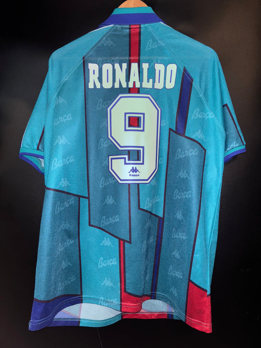 BARCELONA RONALDO 1996-1997 ORIGINAL AWAY JERSEY Size XL