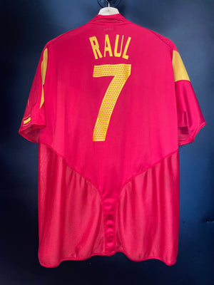 SPAIN 2004-2005 RAUL  ORIGINAL JERSEY Size XL