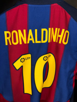 BARCELONA RONALDINHO 2003-2004 ORIGINAL JERSEY Size L