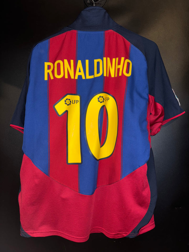 BARCELONA RONALDINHO 2003-2004 ORIGINAL JERSEY Size L