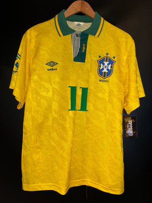 BRAZIL ROMARIO 1992-1993 ORIGINAL JERSEY SIZE M