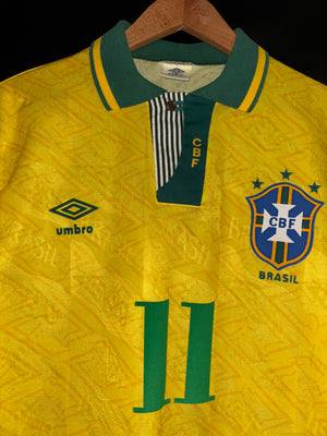 BRAZIL ROMARIO 1992-1993 ORIGINAL JERSEY SIZE M