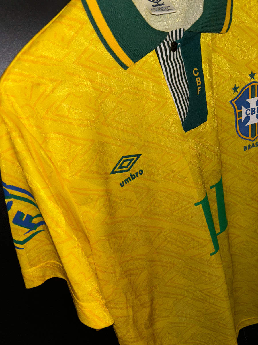 BRAZIL ROMARIO 1992-1993 ORIGINAL JERSEY SIZE M