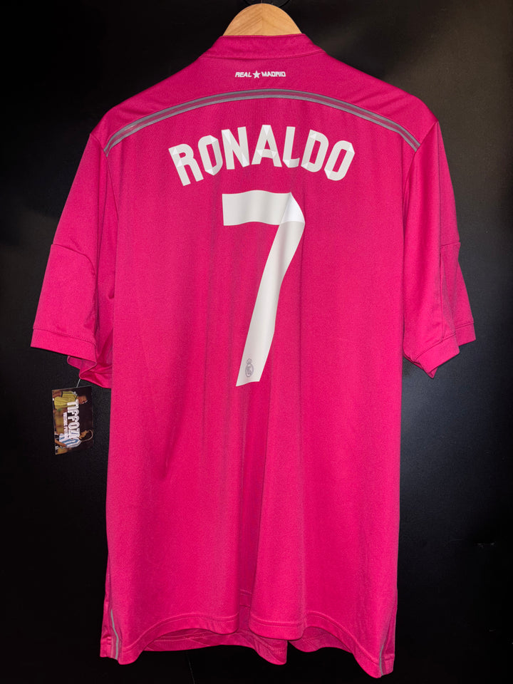 REAL MADRID RONALDO 2014-2015 ORIGINAL AWAY JERSEY SIZE XL