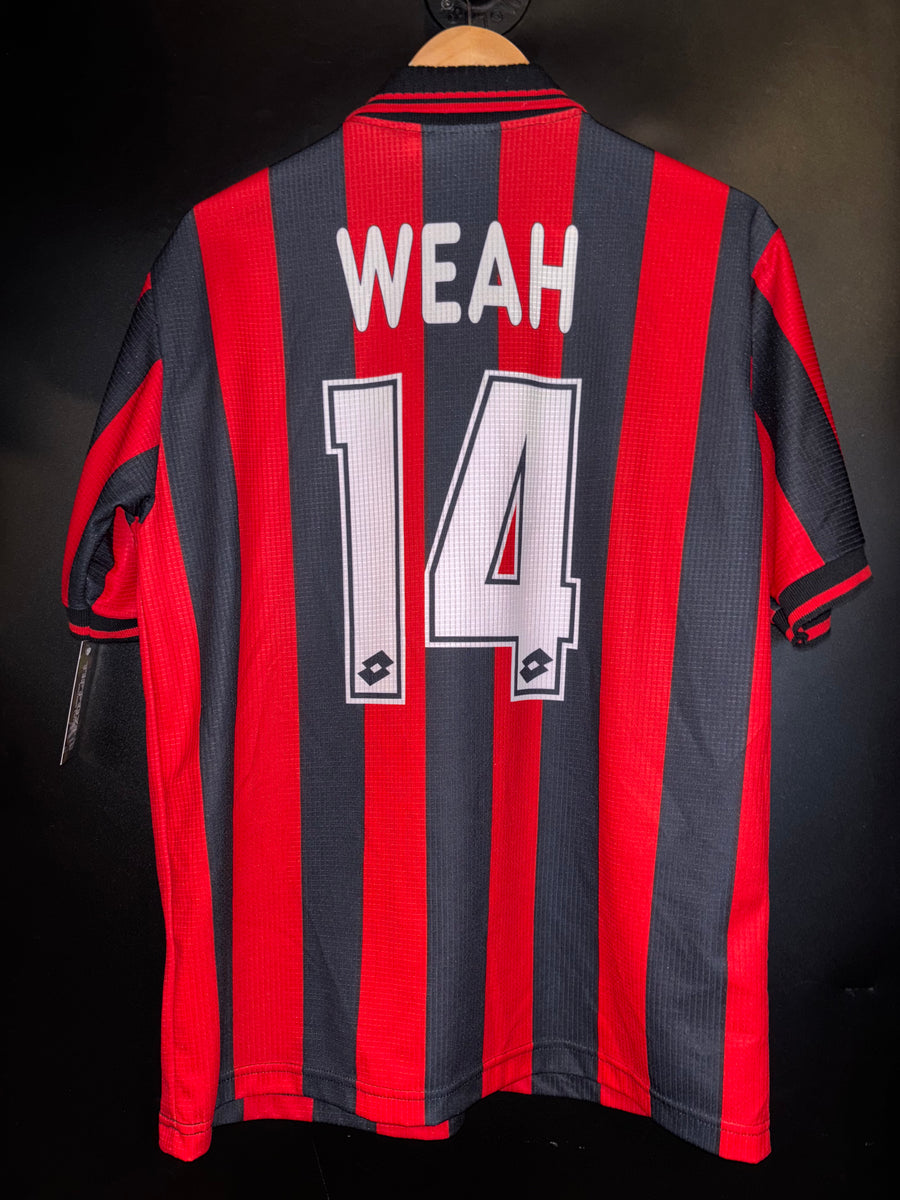 AC MILAN WEAH 1997-1998 ORIGINAL JERSEY Size M