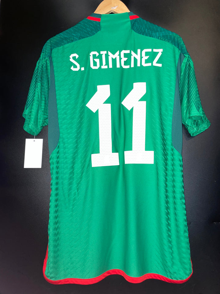 MEXICO SANTI GIMENEZ 2022-2023 ORIGINAL PLAYER  JERSEY Size L