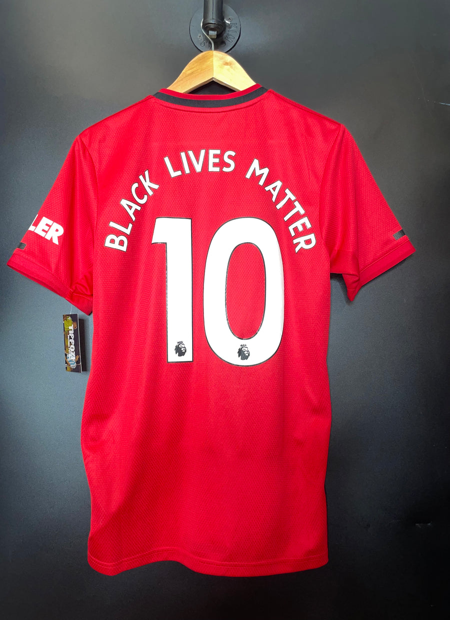 MANCHESTER UNITED 2019-2020 ORIGINAL BLACK LIVES MATTER JERSEY SIZE S