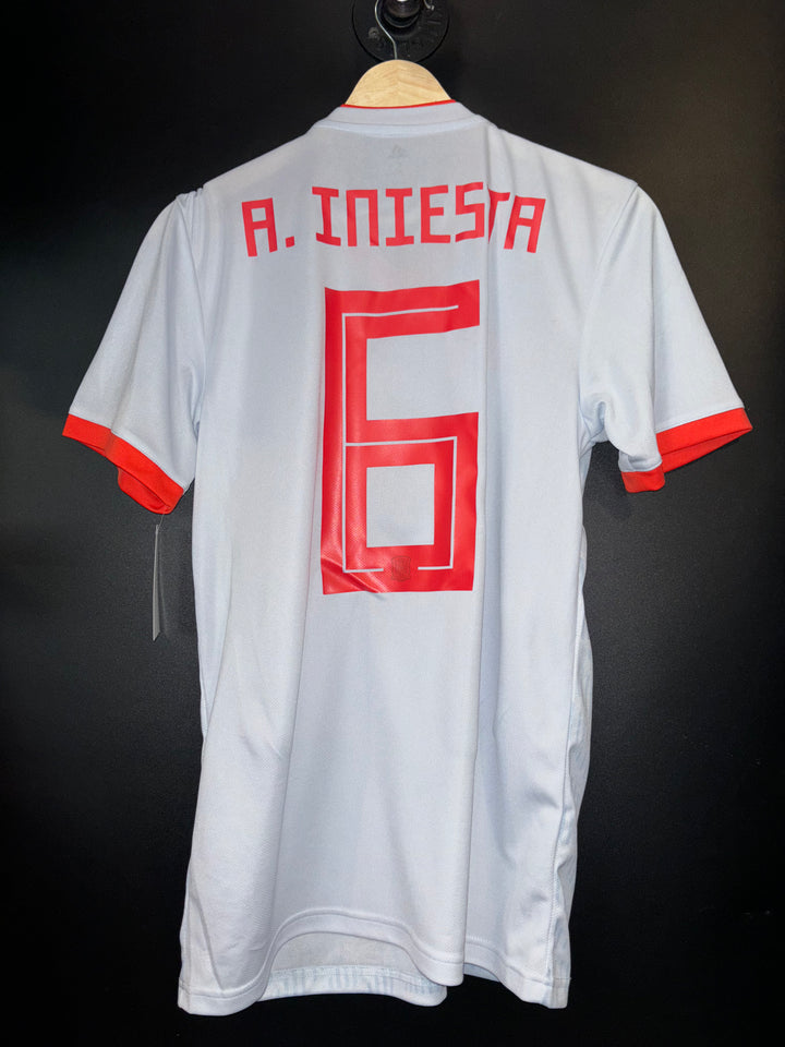 SPAIN 2018-2019 INIESTA ORIGINAL JERSEY Size S