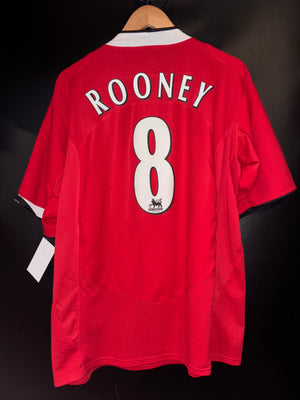 MANCHESTER UNITED ROONEY 2004-2005 ORIGINAL JERSEY Size L