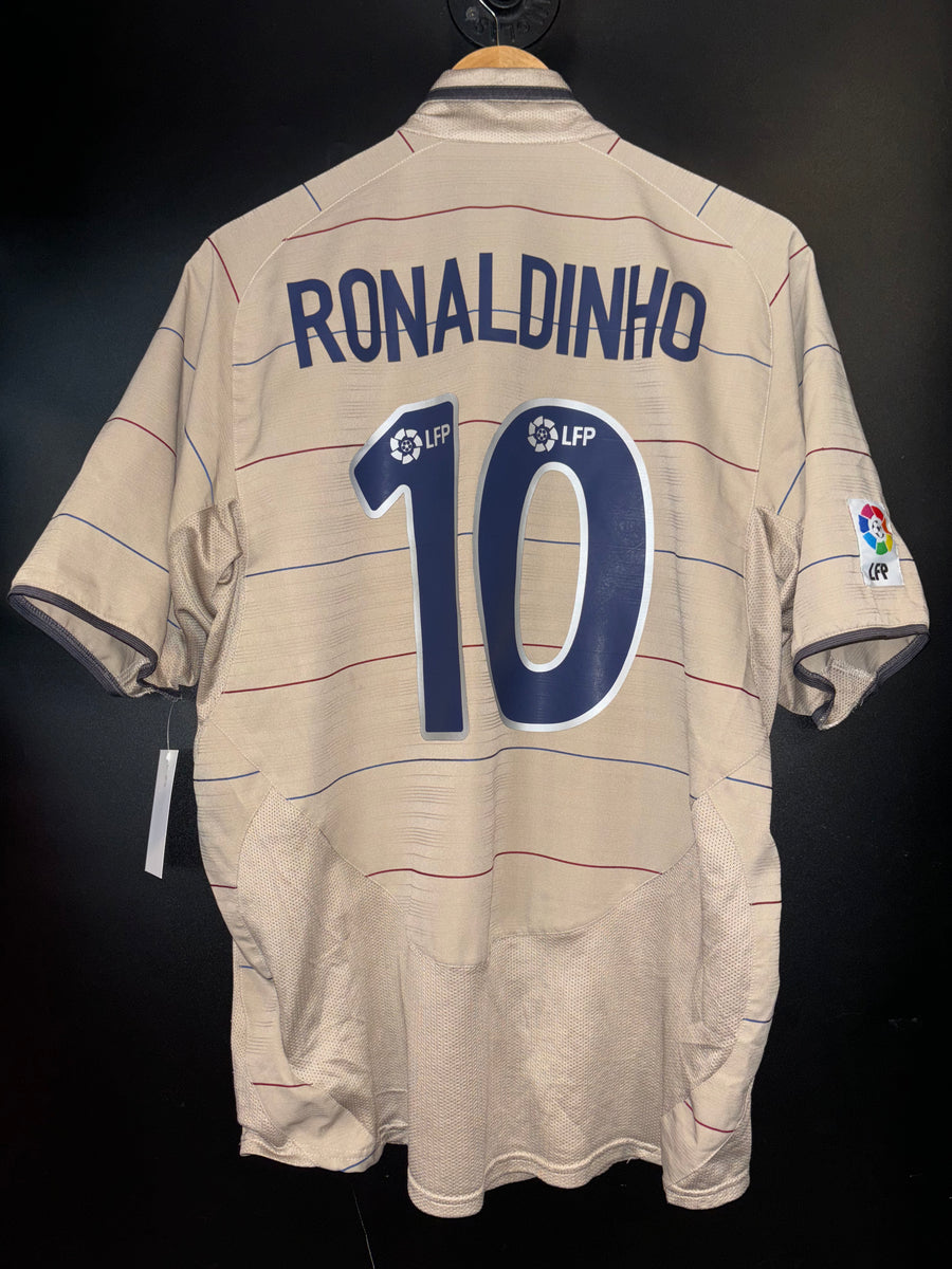 BARCELONA RONALDINHO 2003-2004 ORIGINAL JERSEY Size L