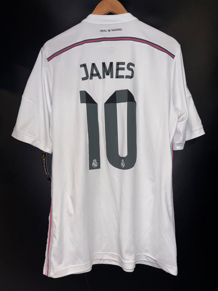 REAL MADRID JAMES 2014-2015 ORIGINAL JERSEY SIZE L
