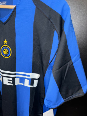 INTER MILAN ADRIANO 2004-2005 ORIGINAL JERSEY Size 2XL