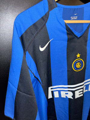 INTER MILAN ADRIANO 2004-2005 ORIGINAL JERSEY Size 2XL