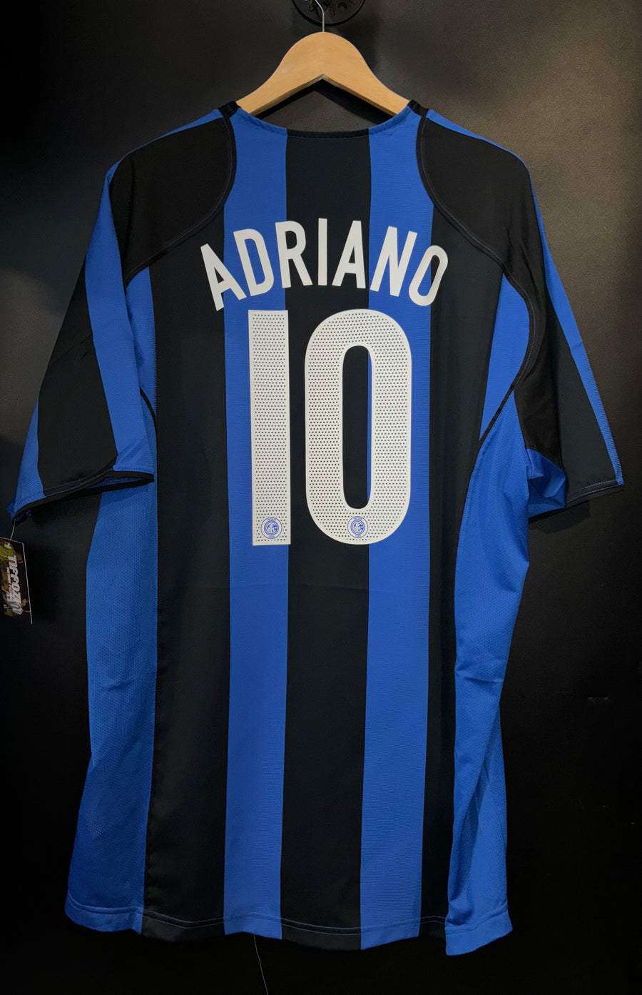 INTER MILAN ADRIANO 2004-2005 ORIGINAL JERSEY Size 2XL