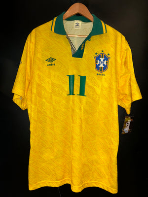 BRAZIL ROMARIO 1992-1993 ORIGINAL JERSEY SIZE XL