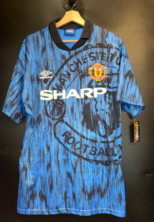 MANCHESTER UNITED CANTONA 1992-1993 ORIGINAL  JERSEY Size L