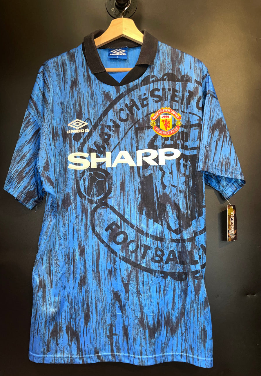 MANCHESTER UNITED CANTONA 1992-1993 ORIGINAL  JERSEY Size L