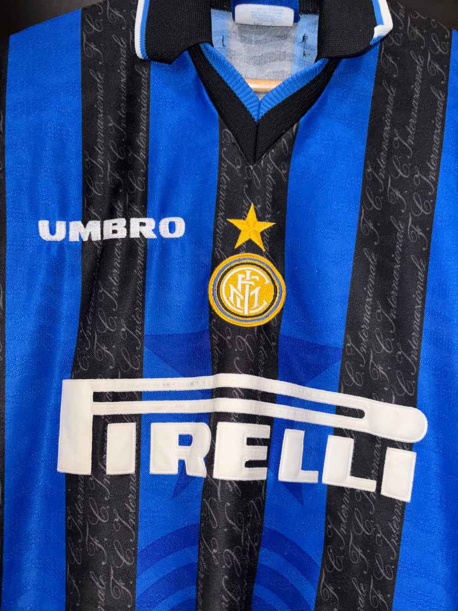 INTER MILAN RONALDO 1997-1998 ORIGINAL JERSEY SIZE L