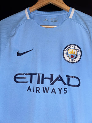 MANCHESTER CITY DAVID SILVA 2017-2018 ORIGINAL JERSEY Size M