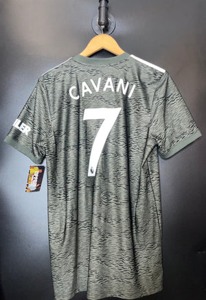 MANCHESTER UNITED 2020-2021 CAVANI ORIGINAL JERSEY Size M