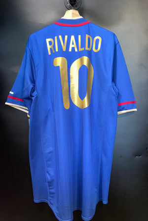 BARCELONA RIVALDO 2000-2001 ORIGINAL JERSEY Size 2XL